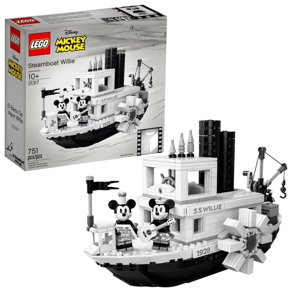 LEGO Ideas Steamboat Willie 21317 Mickey Mouse Building Set