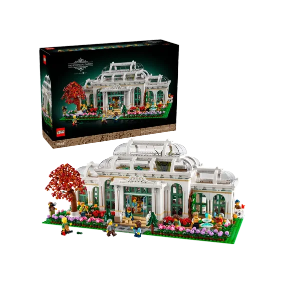 LEGO Ideas The Botanical Garden Set 21353 with 3792 pieces, Victorian-style glasshouse and minifigures