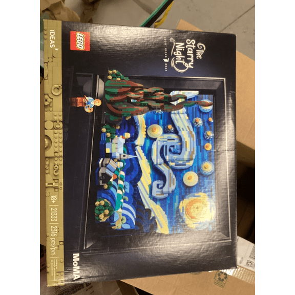 LEGO Ideas Vincent Van Gogh The Starry Night - 3D Puzzle Building Set for Adults, Ages 18+ - Beautifully Detailed Home Wall Art Decor - Unique Gift Idea for Art Fans - 21333