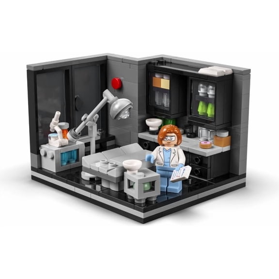 LEGO Ideas The X-Files Scully's Lab Set #40896 221 Pieces, FBI National Academy Lab with Dana Scully Minifigure & Reversible Goggles Head | Sci-Fi Gift
