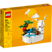 LEGO Jade Rabbit Building Toy Set, Fun Bunny Display Piece or Family Building Activity, Small Animal Toy for Boys and Girls, Great Gift for Kids Ages 8 and Up, 40643