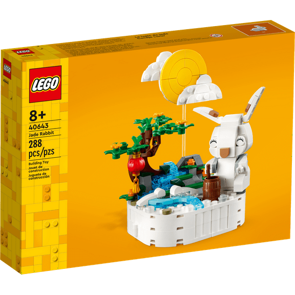 LEGO Jade Rabbit Building Toy Set, Fun Bunny Display Piece or Family Building Activity, Small Animal Toy for Boys and Girls, Great Gift for Kids Ages 8 and Up, 40643