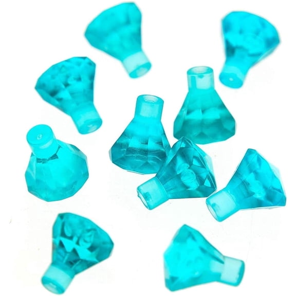 LEGO Jewel Treasure Gems Trans Light Blue - 10 Pack VERY SMALL!