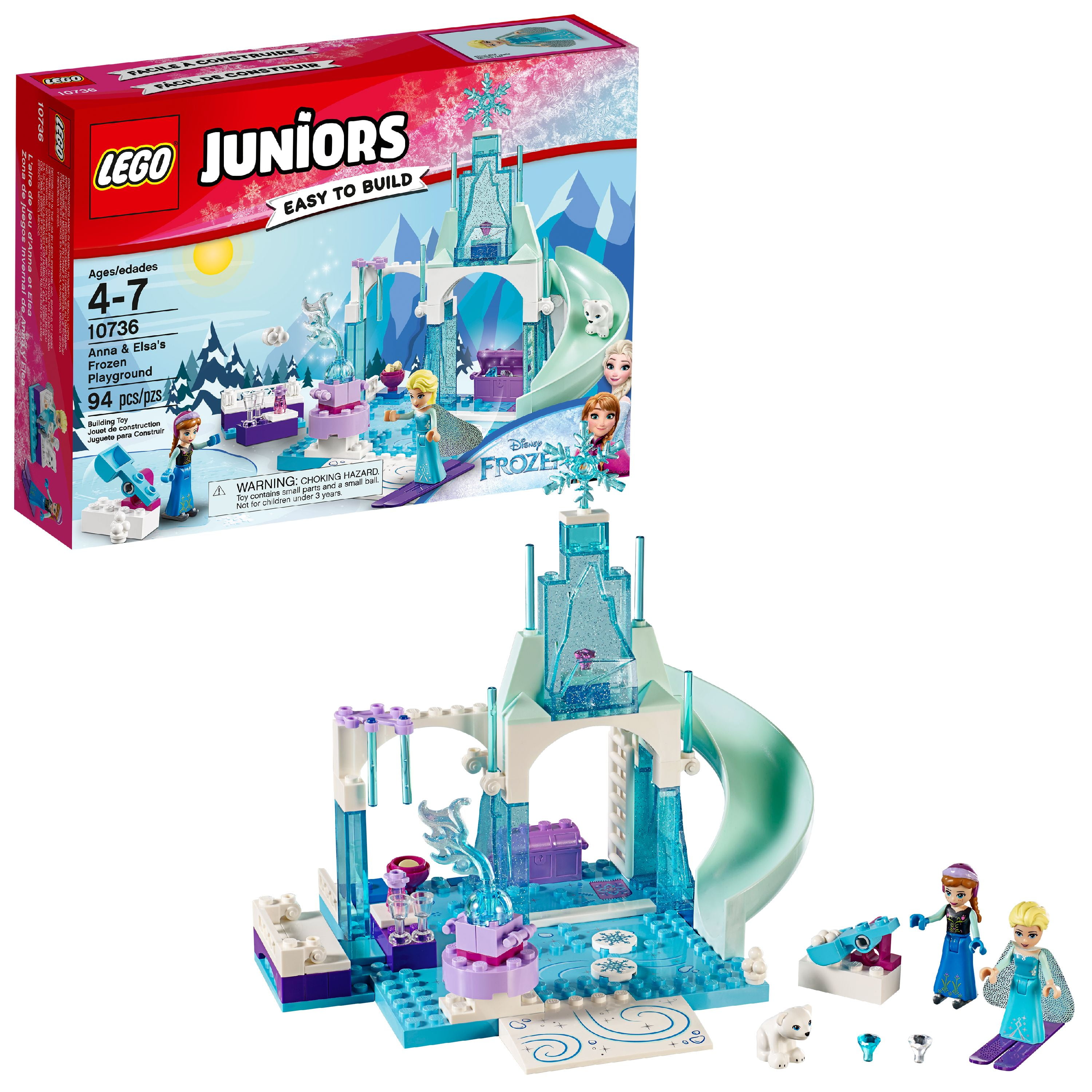 kløft fly Bemærkelsesværdig LEGO Juniors Anna & Elsa's Frozen Playground 10736 - Walmart.com