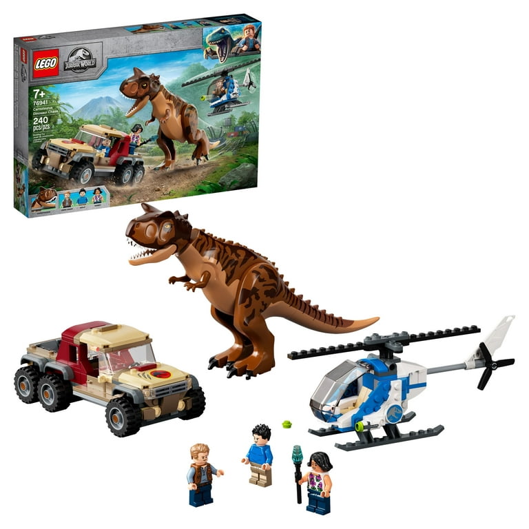 LEGO Jurassic World Carnotaurus Dinosaur Chase 76941 Building Toy Playset  (240 Pieces) 