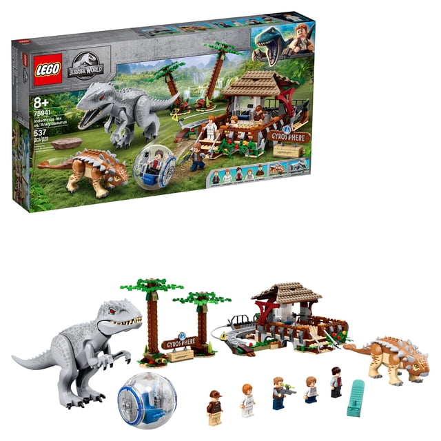 LEGO Jurassic World T-Rex Sets Park: Indominus rex vs. Ankylosaurus ...