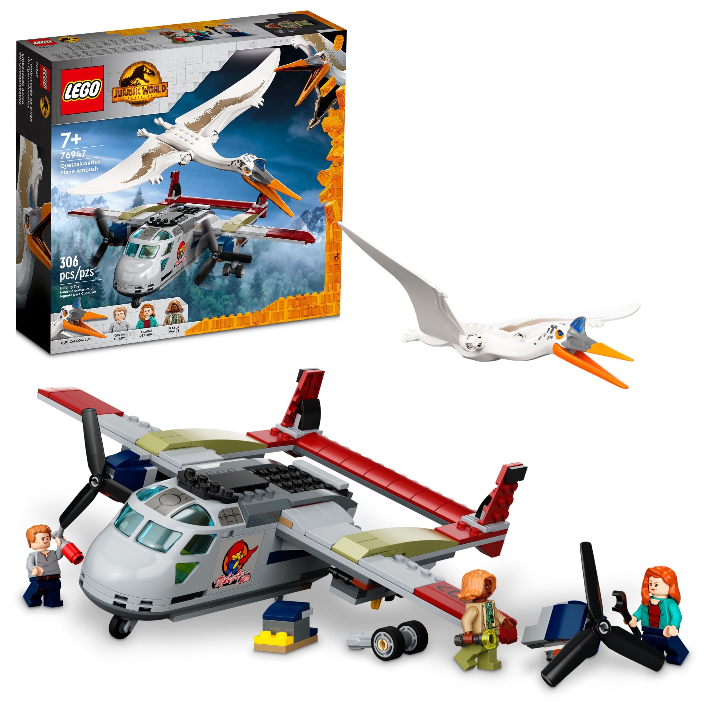 LEGO Jurassic Quetzalcoatlus Plane Ambush Set 76947, with Dinosaur Figure and Model, 2022 Movie Inspired - Walmart.com
