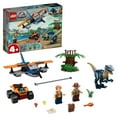 thumbnail image 1 of LEGO Jurassic World Velociraptor: Biplane Rescue Mission 75942 Dinosaur Building Set for Preschool Kids (101 Pieces), 1 of 7