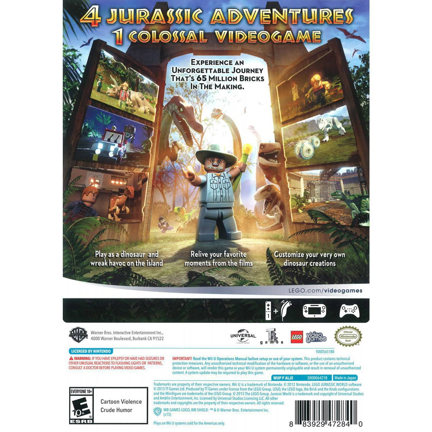 Pre-Owned LEGO Jurassic World - Wii U
