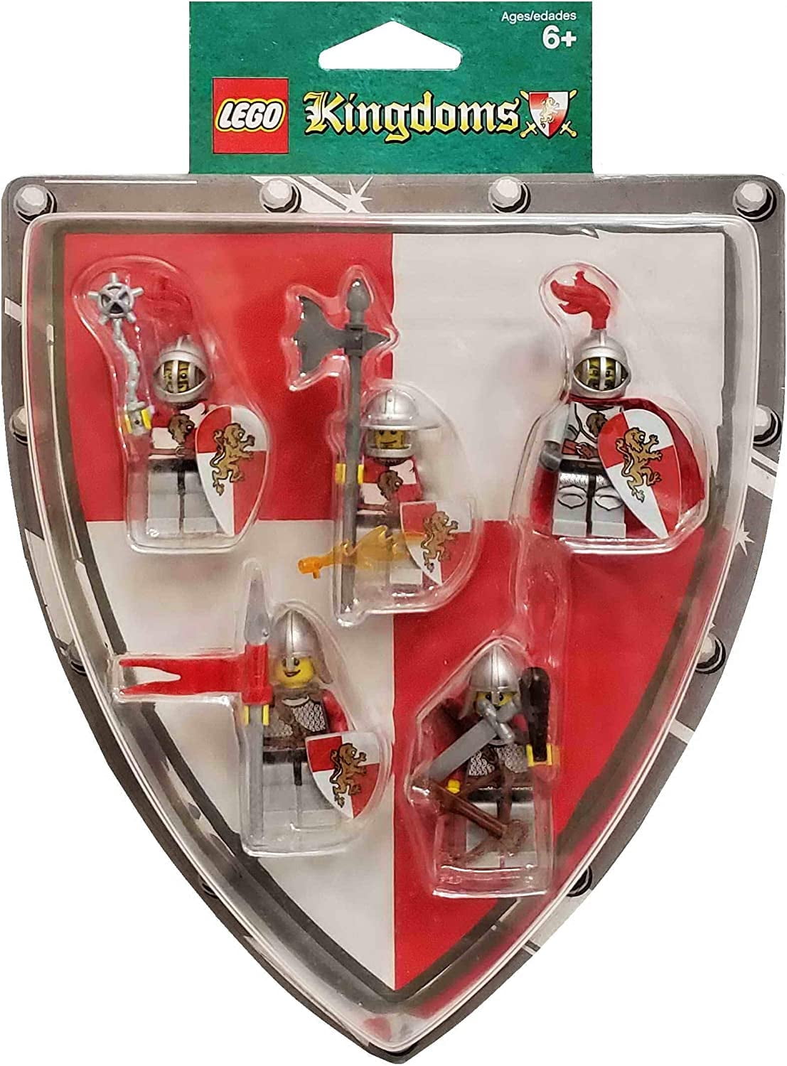 LEGO Kingdoms Mini Figure 5 Pack Set #852921 Red Lion Knights Battle Pack