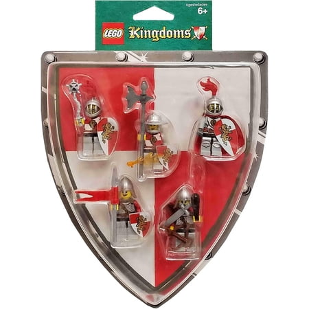 LEGO Kingdoms Mini Figure 5 Pack Set #852921 Red Lion Knights Battle Pack