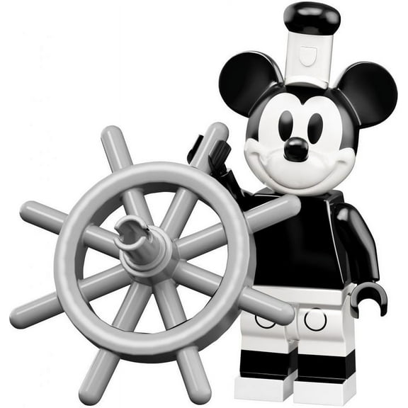 Mickey Mouse, Steamboat Willie (Vintage) - LEGO Disney Collectible Minifigure (Series 2)