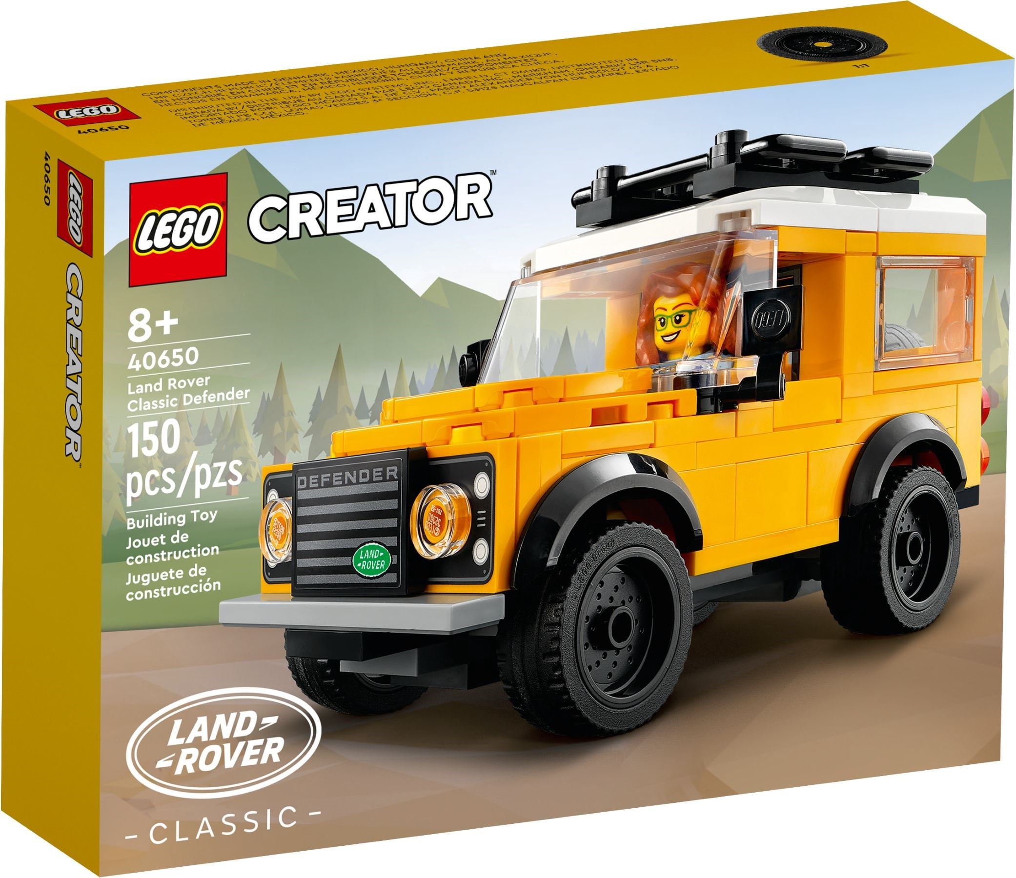 LEGO Land Rover Classic Defender Building Set – Licensed Off-Road Vehicle Model, Collectible Display Car, Gift for Adult LEGO & Land Rover Fans - 40650