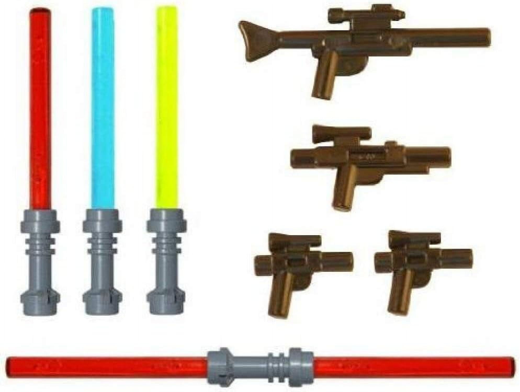 LEGO Lightsaber & Blaster Rifle Pack (4 Lightsabers) (4 Blasters) LEGO Star Wars Minifigure