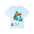 thumbnail image 1 of LEGO Little Boys' Short Sleeve T-Shirt Light Blue Bricks, 1 of 6