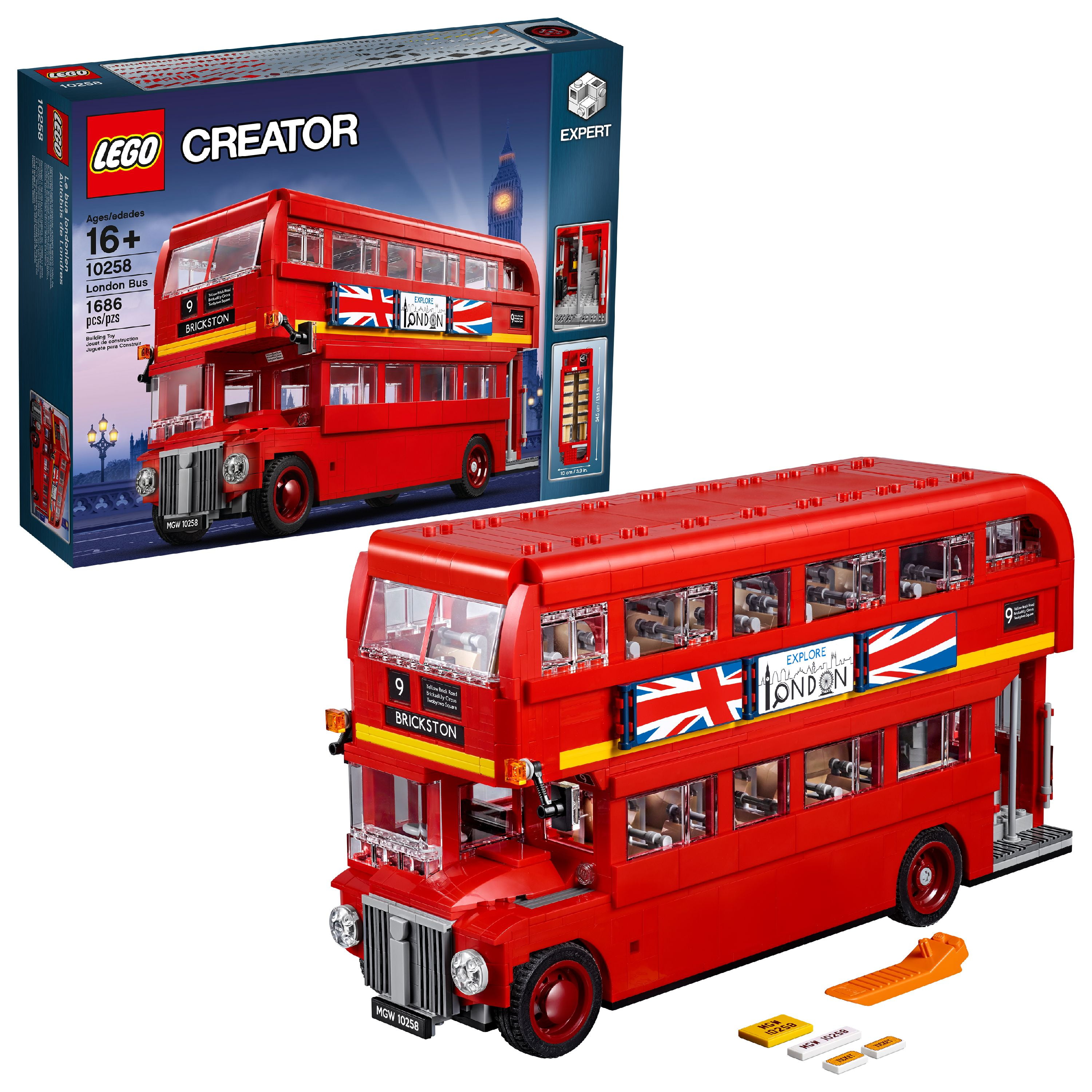 Fortælle kultur udpege LEGO London Bus 10258 Building Set (1686 Pieces) - Walmart.com