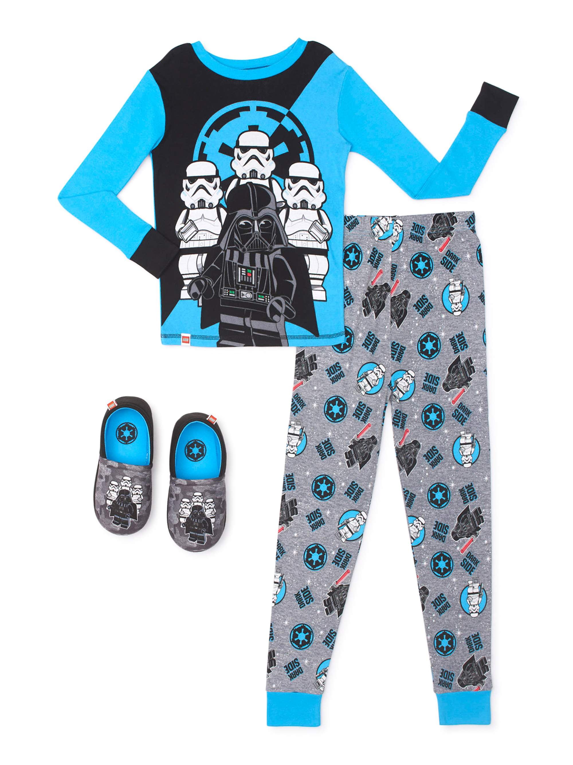 LEGO Long Sleeve Crew Neck Elastic Waistband Pajamas Big Boys or Little Boys 3 Piece Set