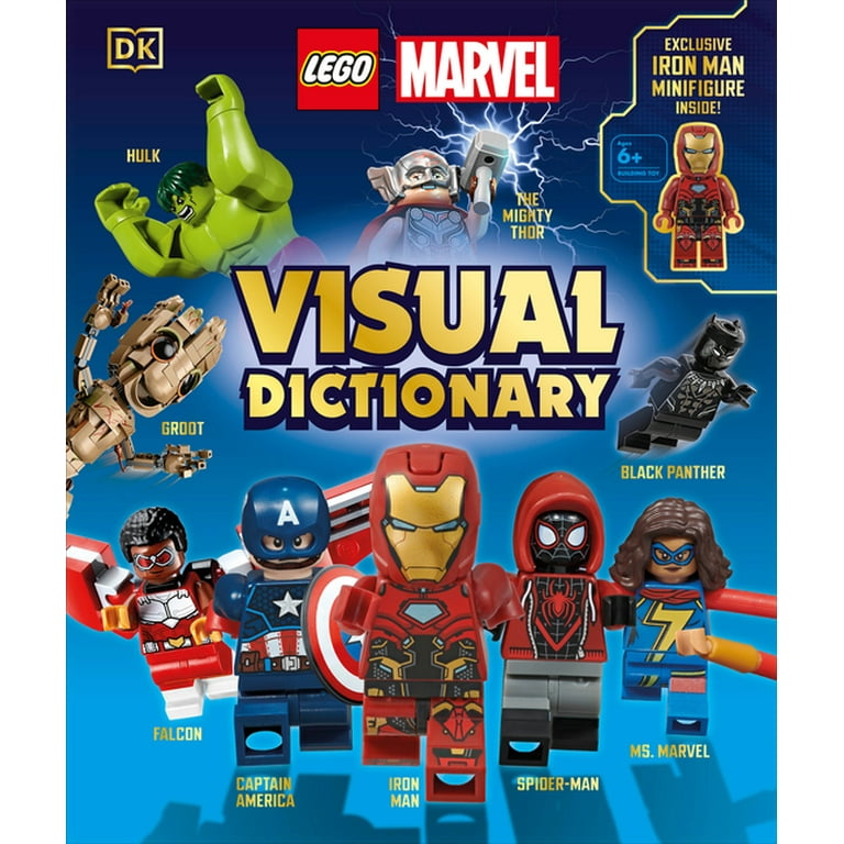 LEGO Marvel Visual Dictionary Book Paperback Edition Super Heroes Villains Toys Walmart