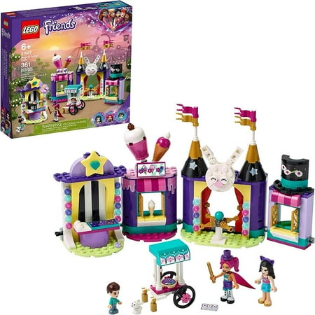LEGO Friends Magical Funfair Stalls 41687 Building Toy for Kids Who Love Magic Tricks (361 Pieces)