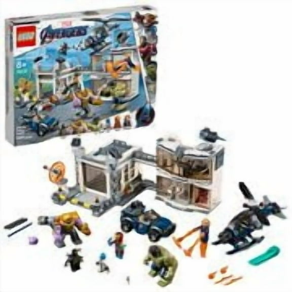 LEGO Marvel Avengers Compound Battle 76131 Building Set Includes Toy Car, Helicopter, and Popular Avengers Characters Iron Man, Thanos and More (699 Pieces)