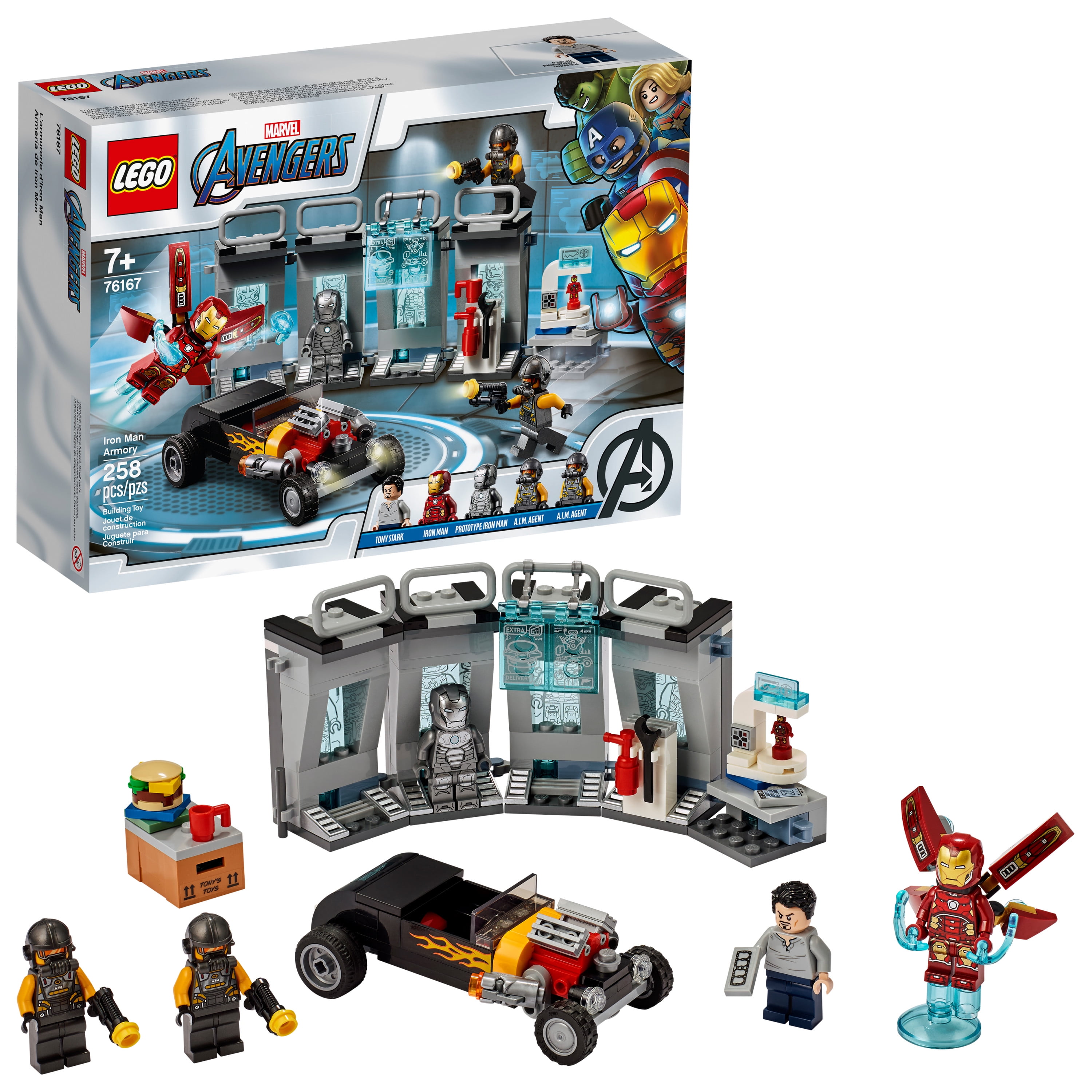 LEGO Marvel Avengers Iron Armory Superhero Building Toy Featuring the Hall of Armor (258 Pieces) - Walmart.com