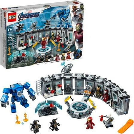 LEGO Marvel Avengers Iron Man Hall of Armor 76125 Building Kit - Tony Stark Action Figure