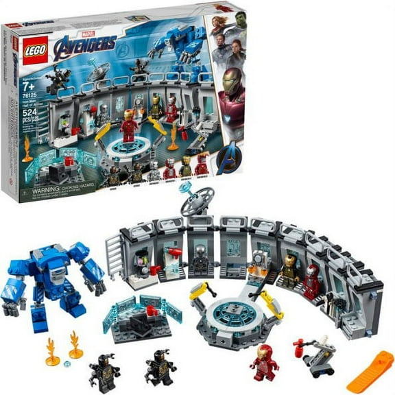 LEGO Marvel Avengers Iron Man Hall of Armor 76125 Building Kit - Tony Stark Action Figure