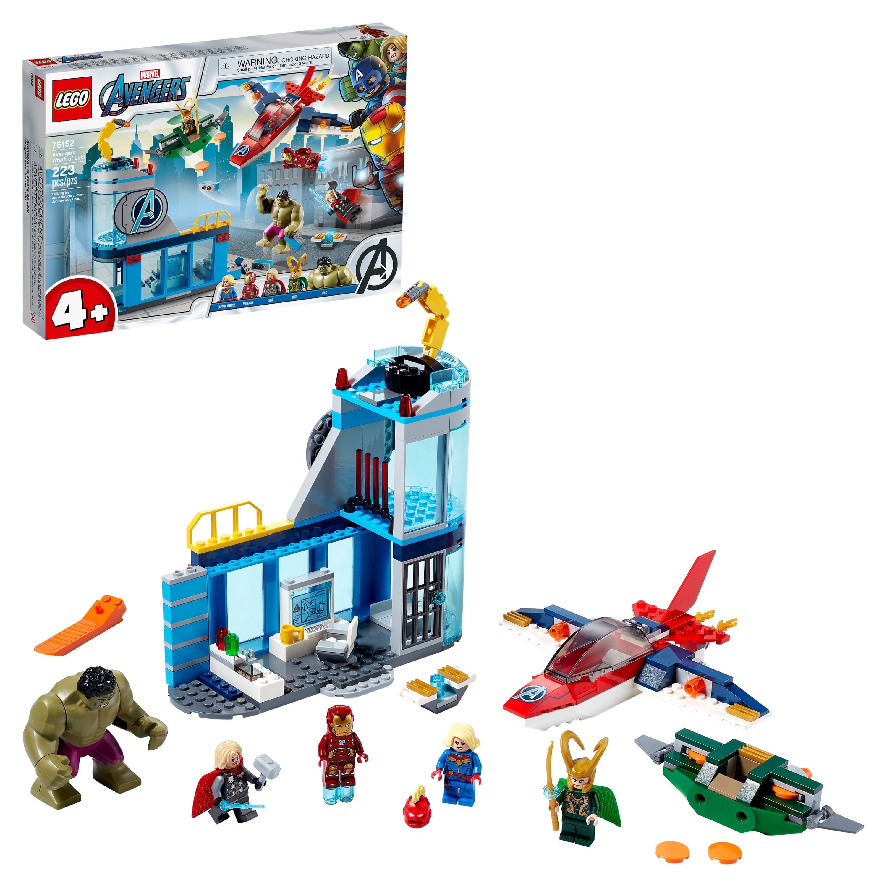 LEGO Marvel Avengers Wrath of Loki 76152 Cool Building Toy with Marvel Avengers Minifigures (223 Pieces) - image 1 of 8