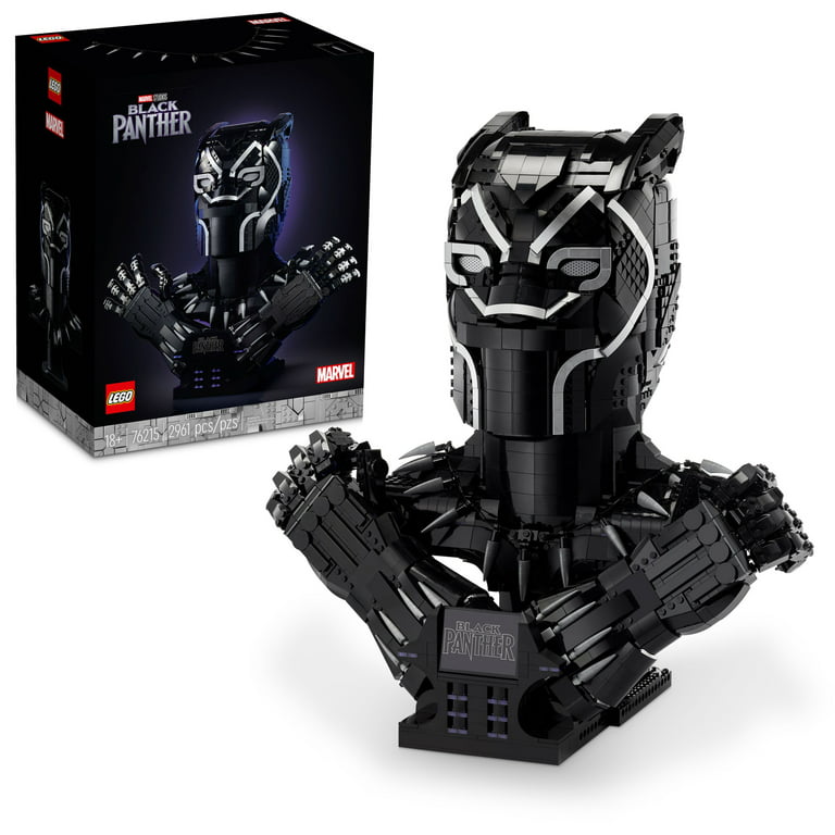 LEGO Black Panther, King T'Challa Model Building Kit 76215 Collectible Wakanda Forever Memorabilia, Super Heroes Set Adults and Avengers Infinity Saga -