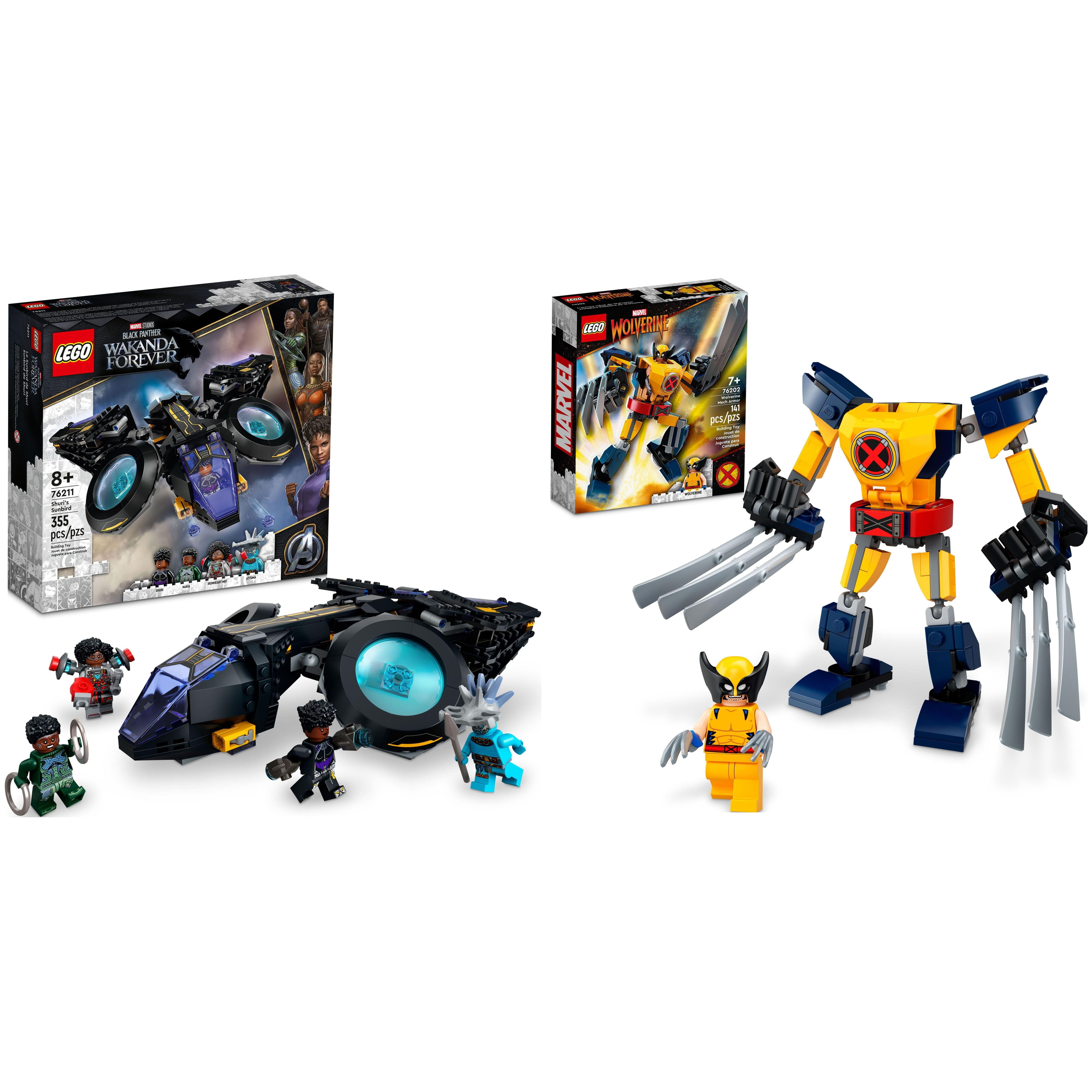 LEGO Marvel Black Panther Shuris Sunbird 76211 Wolverine Mech