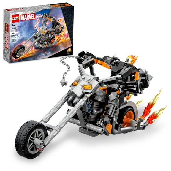 LEGO Marvel Ghost Rider Mech & Bike Building Toy for Boys & Girls Ages 7+ - Marvel Superhero Toy W/ Movable Action Figure - Gift for Kids & Fans - 76245