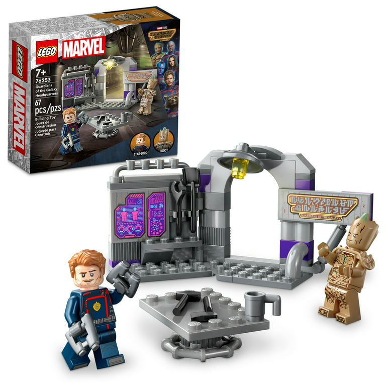 LEGO Marvel Guardians of the Galaxy Headquarters 76253, Super Hero Building  Toy Set from Guardians of the Galaxy 3 with Groot and Star-Lord  Minifigures, Gift for Kids, Boys and Girls Ages 7
