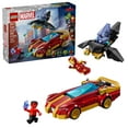 thumbnail image 1 of LEGO Marvel Iron Man Car & Black Panther vs. Red Hulk Building Toy - Marvel Superhero Toy for Kids, Boys and Girls, Ages 7+ - with 3 Minifigures - Gift Idea for Birthday - 76310, 1 of 8