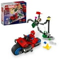thumbnail image 1 of LEGO Marvel Motorcycle Chase: Spider-Man vs. Doc Ock, Buildable Toy for Kids with Stud Shooters and Web Blasters, 2 Marvel Minifigures, Super Hero Toy, Gift for Boys and Girls Aged 6 and Up, 76275, 1 of 8