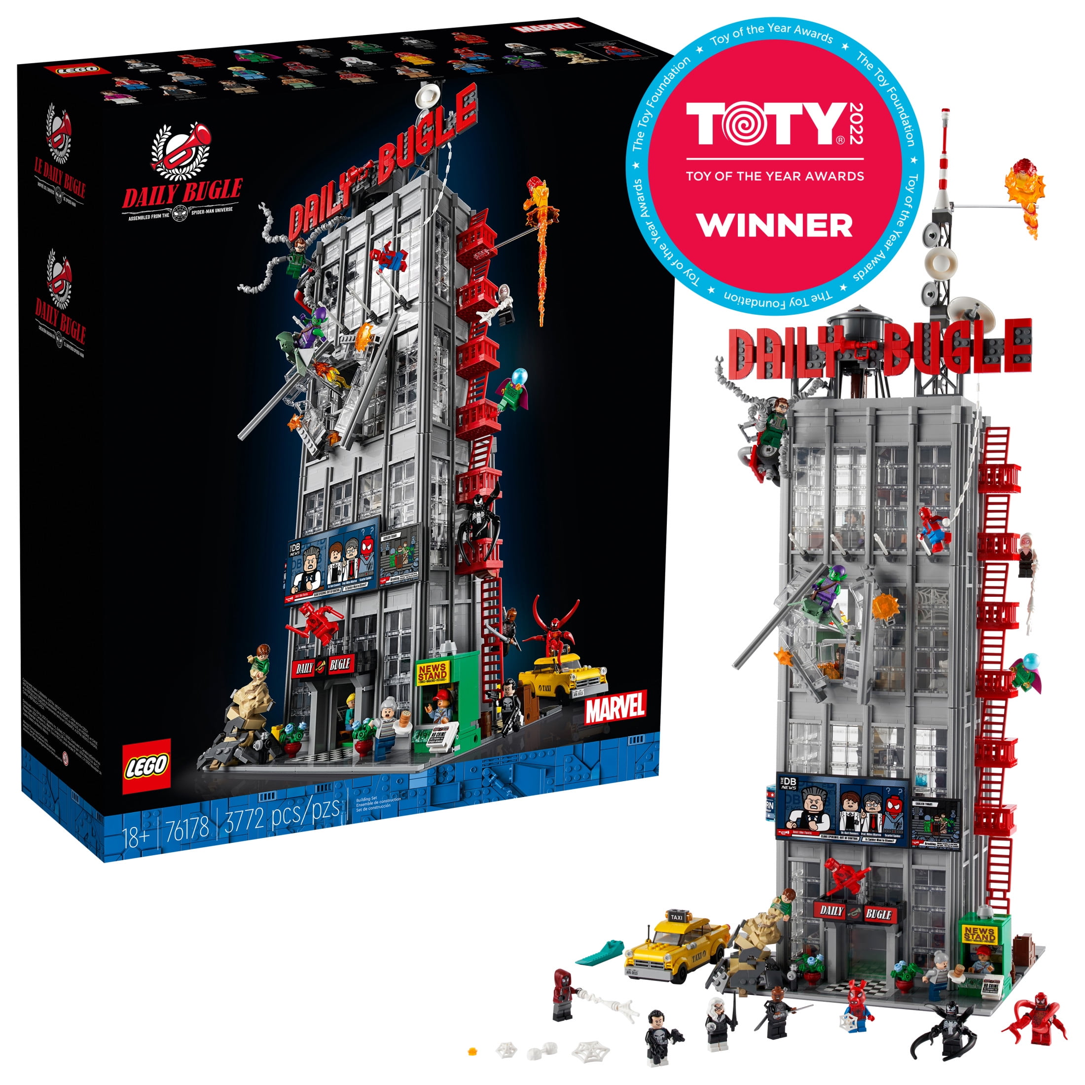 LEGO, Daily Bugle Building Set, 3,772 Pieces, 25 Minifigures - Walmart.com