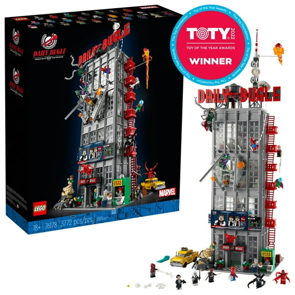 LEGO Marvel Spider-Man Daily Bugle Building Sets for Adults - Display as Office or Bookshelf Decor - Gifts for Men & Women Fans - 25 Minifigures - 76178