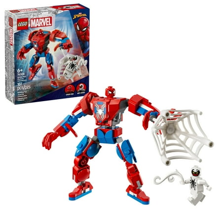 LEGO Marvel Spider-Man Mech vs. Anti-Venom Building Toy Set - Spider-Man Toy for Kids, Boys and Girls, Ages 6+ - Buildable Action Figure - Superhero Gift for Birthday - 76308