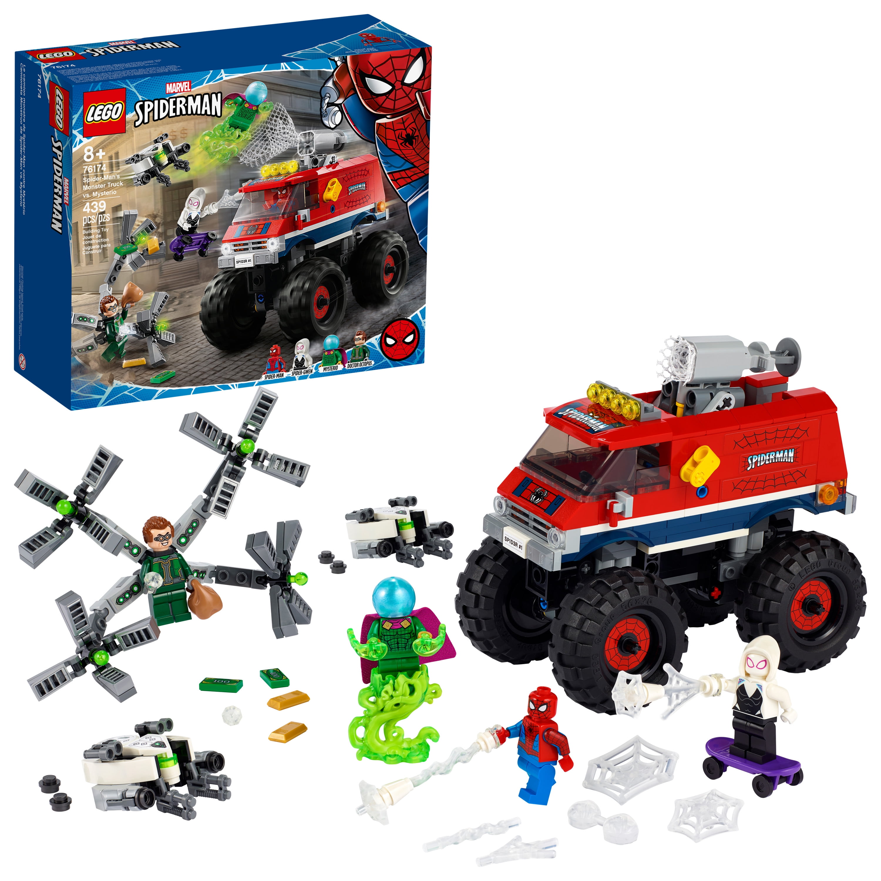 LEGO Marvel Spider-Man: Monster Truck vs. Mysterio 76174; Cool Construction Toy (439 Pieces) - Walmart.com