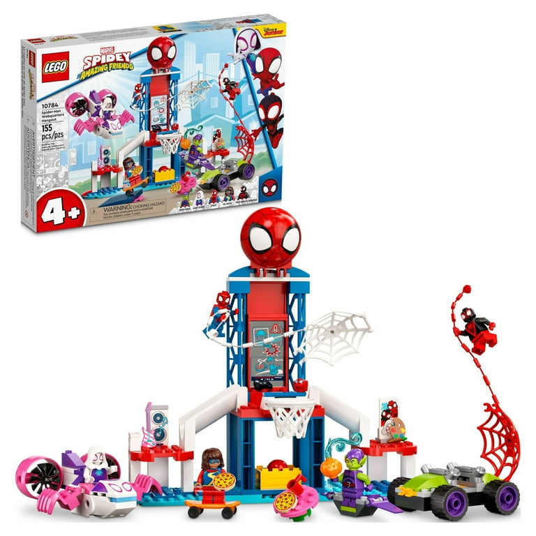 LEGO Marvel Spider-Man Webquarters Hangout 10784 Building Set - Spidey and  His Amazing Friends Series, Spider-Man, Miles Morales, and Green Goblin  Minifigures, Toys for Boys and Girls Ages 4+ 