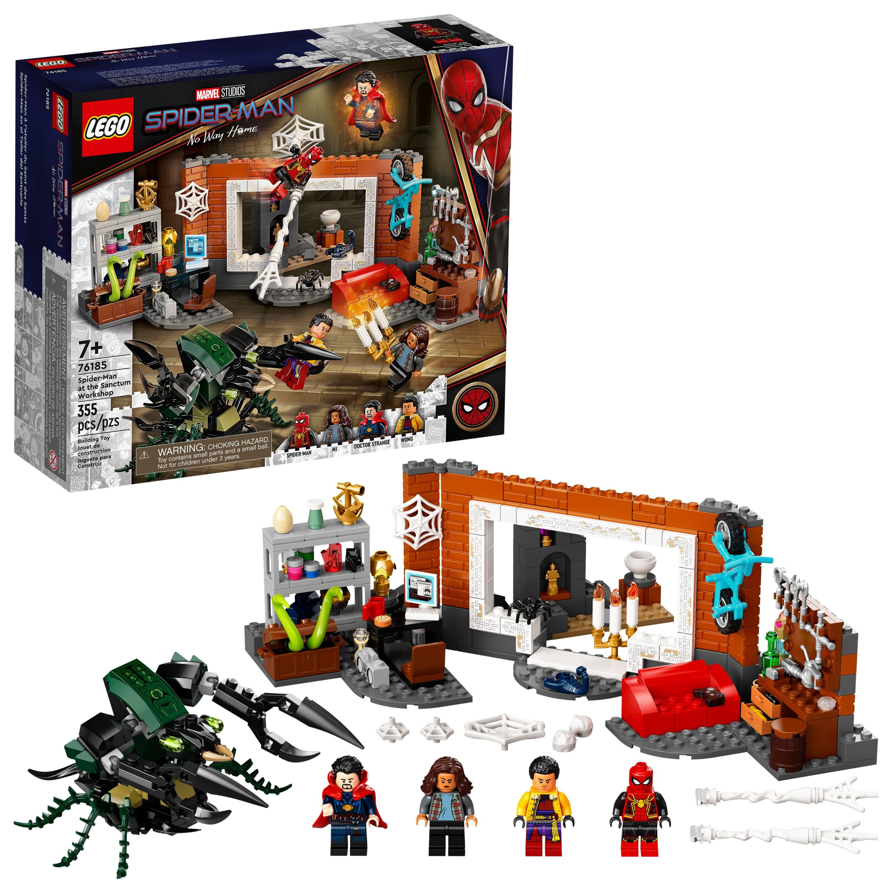 LEGO Marvel Spider-Man at the Sanctum Workshop 76185 Building Toy Set (355  Pieces) 