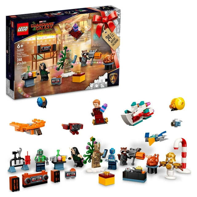 LEGO Marvel Studios’ Guardians of the Galaxy 2022 Advent Calendar 76231 Building Toy Set (268 Pieces)