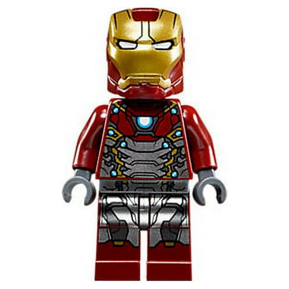 LEGO Marvel Super Heroes Iron Man Silver Armor - Arc Reactor on Chest (76083) Minifigure