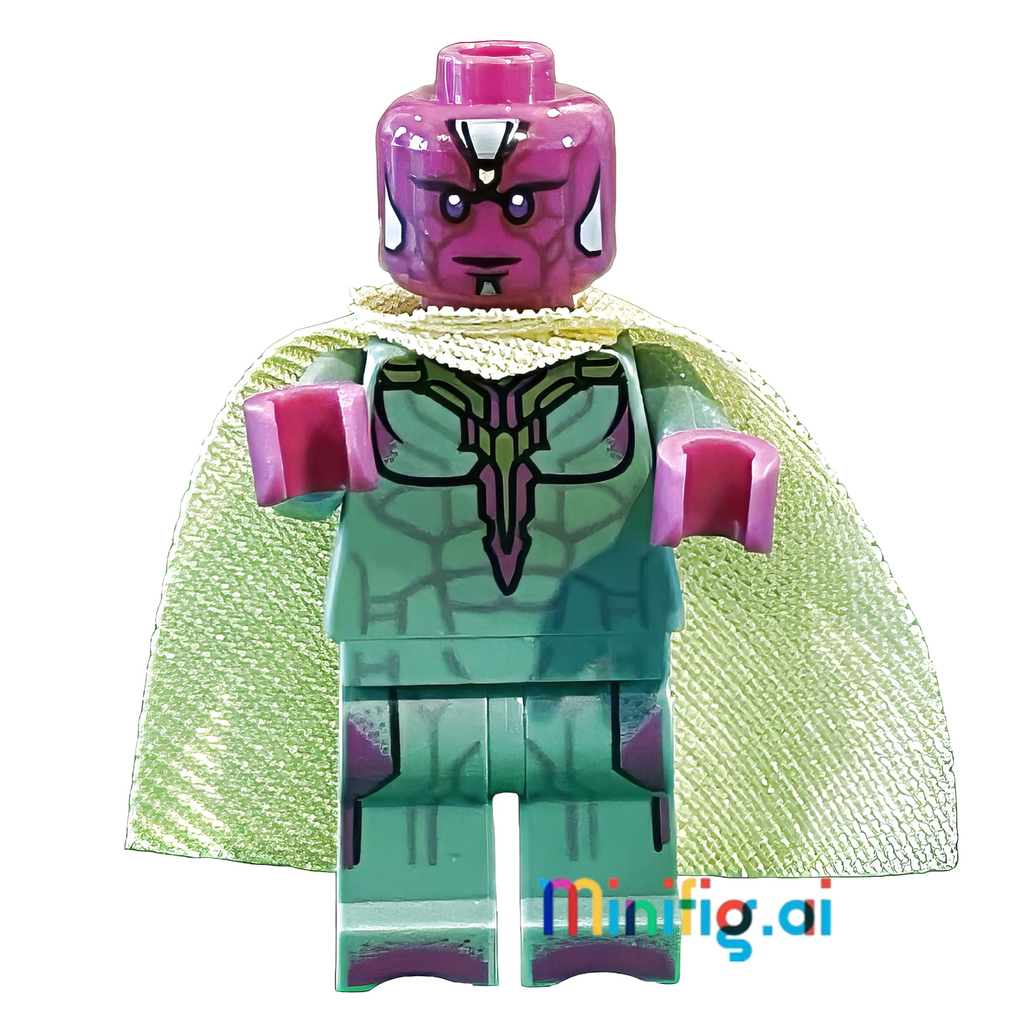 LEGO Marvel Super Heroes Vision Minifigure from set 76067