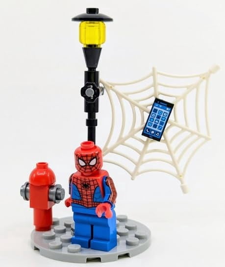 spiderman minifigure spiderman web lego