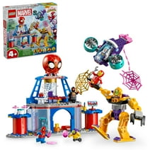 LEGO Marvel Team Spidey Web Spinner Headquarters, Marvel Toy for Fans of Disney+ Spidey and His Amazing Friends, Battle Vehicle for Kids with Iron Man Toy, Spider-Man Toy for 4-6 Year Olds, 10794