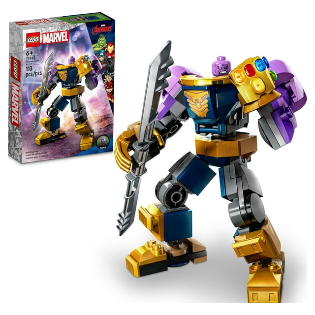 LEGO Marvel Thanos Mech Armor 76242, Avengers Action Figure Set, Building Toy with Infinity Gauntlet & Stones, Collectible Super Heroes Gift for Boys and Girls Ages 6+
