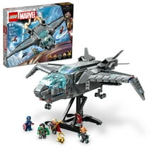 LEGO Marvel The Avengers Quinjet 76248, Spaceship Building Toy Set with Thor, Iron Man, Black Widow, Loki and Captain America Super Heroes Minifigures, Infinity Saga