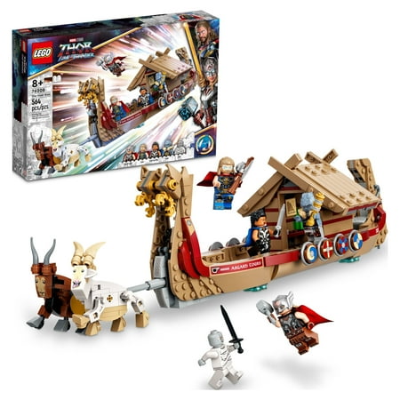LEGO Marvel The Goat Boat 76208 with Bonus LEGO Wolverine Mech Armor 76202 Building Set (705 Pieces)