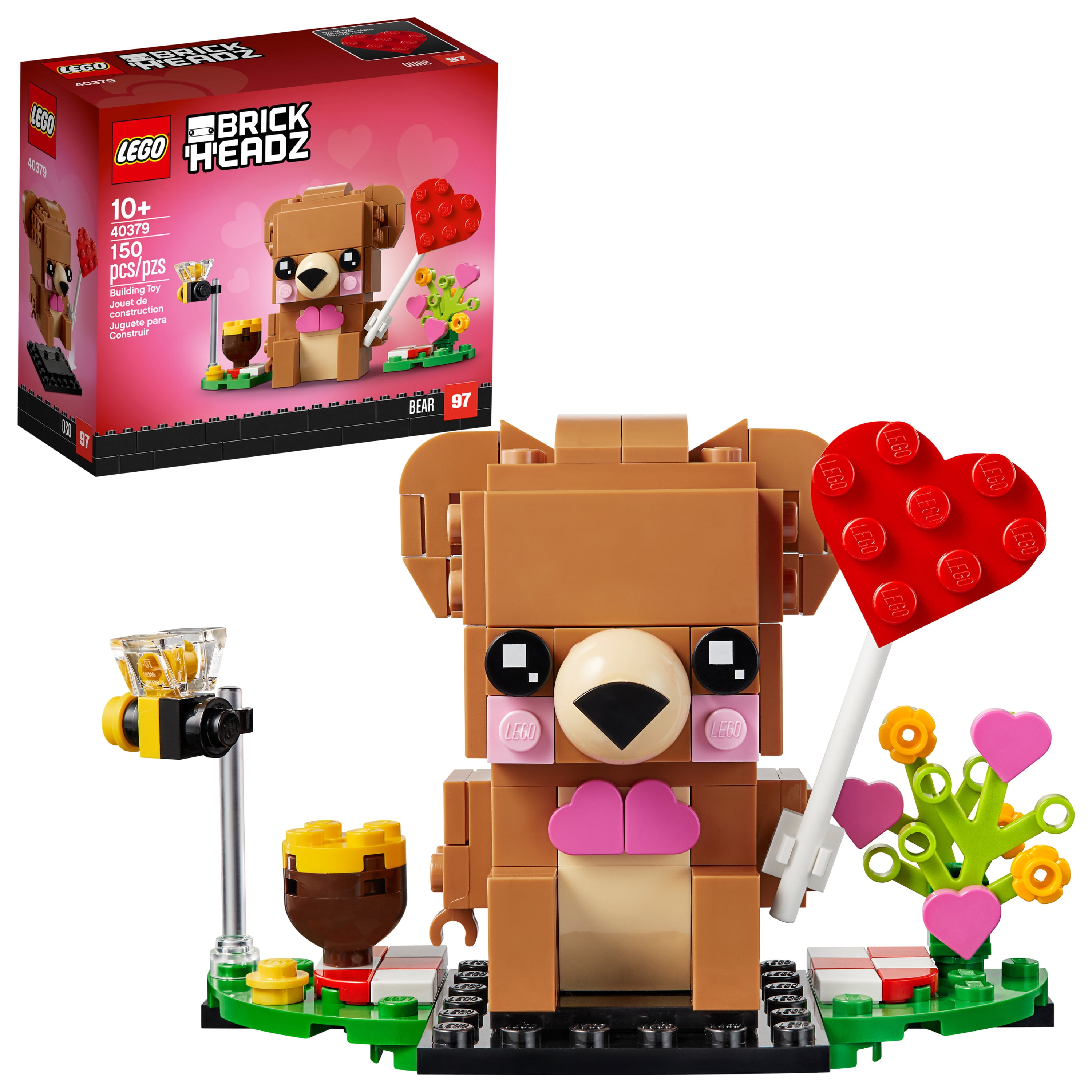 stakåndet miljøforkæmper Politibetjent LEGO Merchandise Valentine's Bear 40379 - Walmart.com