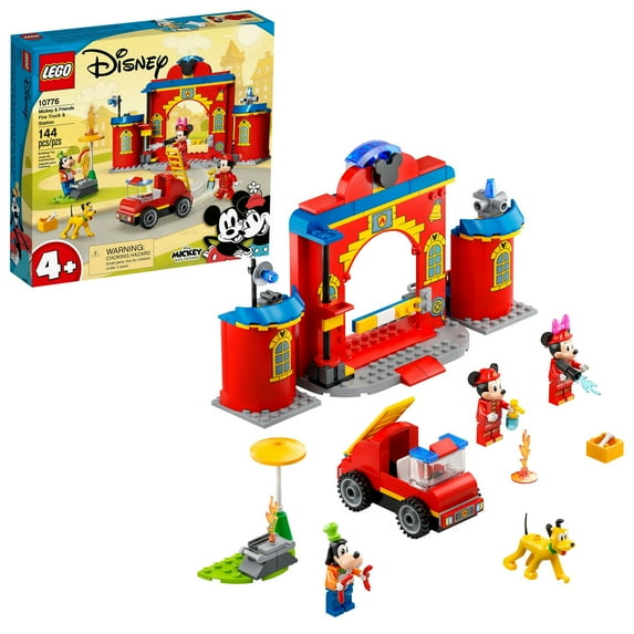 LEGO Mickey & Friends Fire Truck & Station 10776 Building Set (144 Pieces)